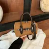 Estilo Coreano Moda de Nicho Simple Bolso de Mano Tipo Almohada Bolso Boston para Viajes Diarios Bolso Cruzado de Hombro Único Casual