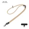 Cordón para teléfono móvil tres en uno de color sólido, bandolera corta de aspecto elegante, cuerda antipérdida, cadena colgante larga para funda de teléfono móvil