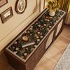 Estilo Americano Estilo Retro Mesa para TV Esterilla de Mesa Sentido Avanzado Esterilla Protectora para Mesa Larga Gabinete Lateral Escritorio Esterilla de Cuero a Prueba de Polvo