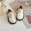 Sapatos Casuais de Couro para Meninas 2026 Outono Novo Sapatos de Princesa para Crianças para Meninas Loafers Pretos Estilosos com Solado Macio