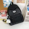 Mochila Escolar Transfronteiriça para Estudantes Universitárias, Grande Capacidade, Estampa Estilo Floresta, Fofa, Mochila de Viagem Leve para Alunos do Ensino Fundamental