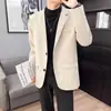 Traje casual de alta gama para hombre, abrigo moderno estilo coreano, nuevo top guapo para hombre de otoño