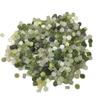 Venta al por mayor de fábrica Jade Hetian de doble cara con flor Material de Qinghai con agujero pasante Lindo Delicado DIY Tejido a mano Accesorios Colgante