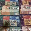 Tecido Estampado de Algodão e Linho Estilo Étnico Tinta Salpicada Imitação de Batik Tecido Boêmio Almofada de Lijiang Toalha de Mesa Saia de Linho