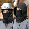 Conjunto de Tres Piezas de Gorro y Bufanda Rellenos para Mujer Invierno Bufanda Engrosada Viento de Pareja Gorro de Ciclismo Capucha Cálida para Vehículo Eléctrico