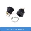 Conectores y enchufes de alimentación DC macho y hembra, conector de orificio redondo de 5.5-2.1 mm, conector de alimentación marca Jicheng, electrónico