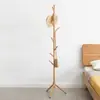 Perchero de Madera Maciza para Dormitorio, Sala de Estar, Uso en el Hogar, Perchero de Pie Simple de una Barra para Abrigos y Bolsos