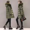 Abrigo acolchado de algodón transfronterizo para mujer 2023 nuevo estilo coreano de invierno abrigo acolchado de plumón y algodón para mujer de longitud media abrigo acolchado engrosado para mujer