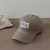 Gorra de Béisbol Retro Americana para Niños con Parche de Letra, Sombrero de Protección Solar para Bebés, Disponible en Múltiples Colores, Gorra Unisex para Niños, Transfronterizo
