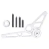 Adecuado para Bicicletas Plegables Pequeñas, Desviador Trasero de Aleación de Aluminio CNC de 1-6 Velocidades, Estabilizador de Cadena, Tensor de Cadena, Ajustador de Cadena, Soporte de Cadena