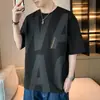 Camiseta casual de manga corta para hombre de la NASA 2026 verano nueva marca de moda cuello redondo fina corte holgado top versátil