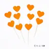 Cartão de decoração de bolo embalagem de panificação variedade de estrelas amor glitter série decoração de casamento inserção 10 preço
