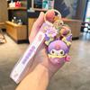 Llavero de la serie Snack de Sanrio con dibujos animados, muñeco de goma suave, colgante de mochila para pareja, regalo al por mayor