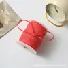 Decoración de Cordón Colgante de Gamuza, Cordón Rosa, Cuerda, Hilo, Cordón Trenzado de Piel de Ciervo, Cordón para Colgar Colgante de Piel de Vaca Blanca