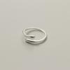 Anillo de plata de ley Nalan S925 con apertura en forma de gota, estilo sencillo y elegante, joyería de mano para mujer R01473