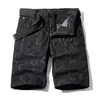 Pantalones Cortos de Trabajo para Hombre Verano Nueva Moda Estampados Lavados Rayados de Seis Puntos Transfronterizos Casuales Pantalones para Hombre