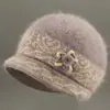 Nuevo gorro cálido de otoño e invierno para mujeres de mediana edad y ancianos, con protección para las orejas y forro de polar, perfecto para la abuela y el abuelo