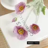 Ramo de flores artificiales de amapola flocado de 4 cabezas para decoración de escenas, flores de amapola de alta gama para uso en bodas, flores artificiales