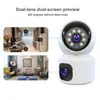 V380pro wifi banda dual soporte 2. Máquina de cabeza móvil interior de doble lente para red 4g5g
