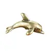Metal Quente Novo Vintage Velho Latão Puro Golfinho Diversão Infantil Artesanato de Bronze Coleção Enfeites Fábrica Atacado