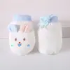 Luvas Anti-Arranhão para Recém-Nascidos 0-6 Meses, Algodão Puro, Respiráveis e Mastigáveis, Artefato Facial Anti-Arranhão para Bebê, Estilo Fino para Primavera e Verão