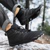Sapatos de Algodão de Cinco Dedos, Antiderrapantes e Resistentes ao Desgaste, Sapatos de Caminhada para Casais, Botas Quentes de Cano Alto com Lã Adicional, Sapatos de Caminhada à Prova de Frio para Homens e Mulheres
