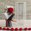 Ramillete Pequeño Tejido a Mano de Lana, Flor Artificial Rosa Tejida Terminada, Regalo para Mejor Amiga, Flor Inmortal Crochetada