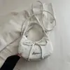Bolso de Mano con Lazo de Moda para Mujer, Bolso Nube Versátil de Nicho Estilo Coreano, Bolso de Hombro Cruzado a la Moda