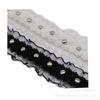 Punto Nuevo explosión negro y blanco elástico hueco garra uña encaje encaje pez cinta ropa diy accesorios de ropa