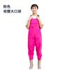 Calças de água femininas com alça, comprimento médio, unidas, raiz de lótus, escavação de peixes, botas de chuva de praia, calças de chuva impermeáveis, roupas de vadear para crianças