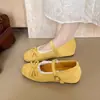 Zapatos de Noche con Lazo Delicado Estilo Mary Jane para Mujer, Novedad Primavera 2026 Zapatos de Ballet Franceses de Suela Suave