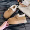Botas de Neve Femininas Retro Novas de Inverno Aumento de Altura Plus Veludo Espessado Quente Sola Grossa Birkenstock Sapatos de Algodão Sapatos Peludos