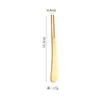 Garfo de Frutas em Aço Inoxidável 304 Estilo Japonês Lixado Garfo de Sobremesa Cabo Inclinado Garfo de Salada Palito de Petisco Doméstico Garfo Pequeno para Bolo