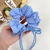 Coreia do Sul Ins Nova Chegada Cordão Laço Xadrez Anel de Cabelo Intestino Grosso Estilo Doce Menina Acessórios de Cabelo para Rabo de Cavalo