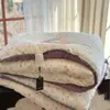 Estilo Francês Um Pequeno Floral Retrô Algodão Fio Duplo Renda Pequena Colcha de Feijão Lavável à Máquina Primavera Outono Inverno Colcha Colcha Quente
