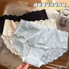 Calcinha Feminina 10A Antibacteriana Novo Estilo Doce Japonês Algodão Puro Cintura Média Confortável Respirável Amigo da Pele