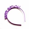 FelizAniversário Grampo de Cabelo Infantil Faixa de Cabeça Desenho Animado Plástico Faixa de Cabeça Menina Bebê Acessórios de Cabelo Adorno de Cabeça Princesa