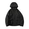 Chaqueta de Herramienta Negra Funcional Cortavientos Exterior Verano Traje de Montañismo para Hombre Traje de Trabajo de Urgencia Sentido de Diseño Sentido Avanzado
