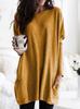 Amazon ebay AliExpress wish nueva camiseta de manga larga casual con bolsillo top ropa de mujer