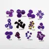 75 piezas de Amazon Más Vendido morado oscuro Hecho a Mano Tela traje Calcomanía DIY Zapatos y Sombreros Accesorios de Ropa Accesorios de Flores