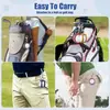 Estuche Protector de PU para Golf Bolsa Portátil para Bolas Montada en la Cintura Bolsa Individual para Bolas Hebilla Metálica Bolsa para Bolas Accesorios de Golf Venta al por Mayor
