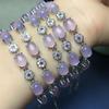 Pulsera de calcedonia tipo hielo al por mayor con incrustaciones de plata pulsera de moda para mujer ágata jade jade regalo suministro en vivo
