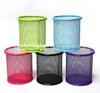 Porta-canetas de metal vazado criativo para nail art, pendurável, multifuncional, moda coreana para estudantes, armazenamento de mesa, material de escritório