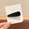 Pinza para Flequillo de Lunares Gota de Agua Pinza para el Cabello para Mujeres Mechas Sueltas de la Frente Pinza Recta Linda Pinza Lateral Sin Costuras Horquilla Accesorios para el Cabello
