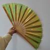 Ventoinha de dez polegadas osso 33cm bambu laser kung fu ventilador PVC ventilador atacado tai chi ventilador artesanato
