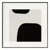Pintura decorativa abstracta moderna y sencilla en blanco y negro con combinación de colores para sala de estar, sofá, fondo, mural de pared, modelo de habitación, pintura colgante cuadrada.