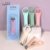 Cortaúñas Ezhilian de color puro, cortaúñas portátiles para manicura de tamaño pequeño, cortaúñas plegables, venta al por mayor de fábrica