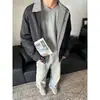 Chaqueta Top Retro Americana a Cuadros Bloque de Color Patchwork para Hombres y Mujeres Primavera y Otoño Holgada Casual Pareja Fresca Ropa de Trabajo Chaqueta