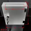 Caja de Opiniones Transparente Frosted de Acrílico con Cerradura Ultradelgada Montada en Pared Caja para Billetes Pequeña Caja para Billetes de Desecho Caja para Documentos de Reciclaje
