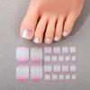 Película de Esmalte de Uñas en Polvo de Cebolla Degradado Zhengxiang Pegatina de Cola Celebridad de Internet Chica Linda Sonriente Impermeable Pegatina para Uñas de los Pies Pegatina Completa